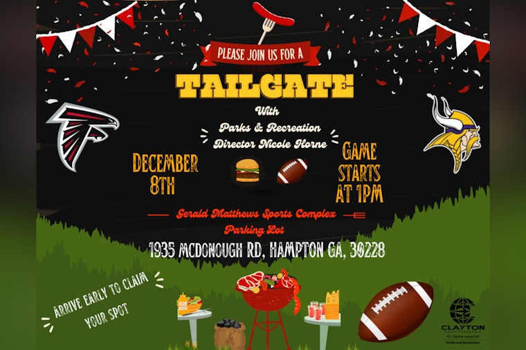 Falcons and Vikings Fans Unite, Clayton County Hosts Community Tailgate at Gerald Matthews Sports Complex