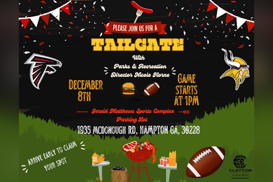 Falcons and Vikings Fans Unite, Clayton County Hosts Community Tailgate at Gerald Matthews Sports Complex