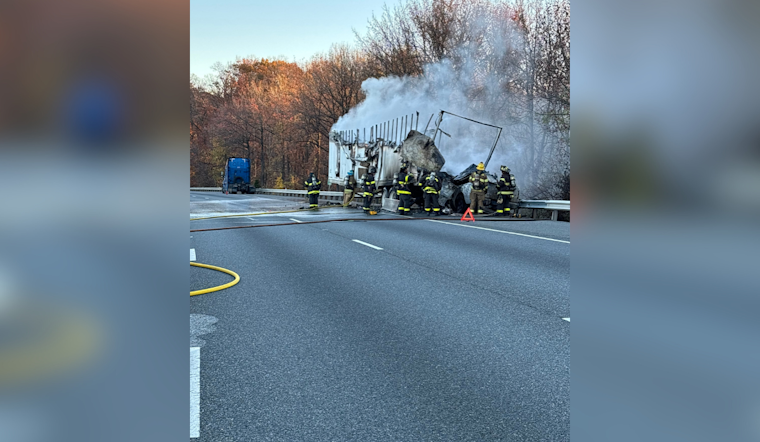 Fatal Tractor-Trailer Crash Engulfs I-95 in Flames, Shuts Down Northbound Lanes in Harford County