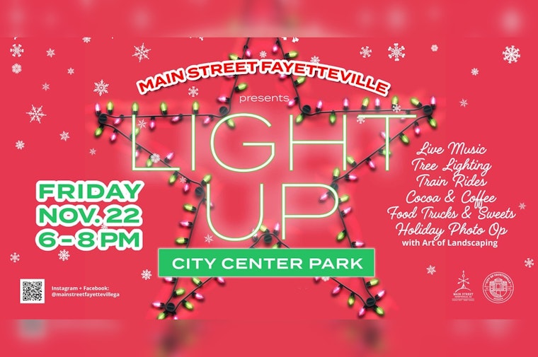 Fayetteville Sparkles with Holiday Spirit at Light Up City Center Park This Friday