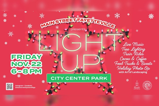 Fayetteville Sparkles with Holiday Spirit at Light Up City Center Park This Friday