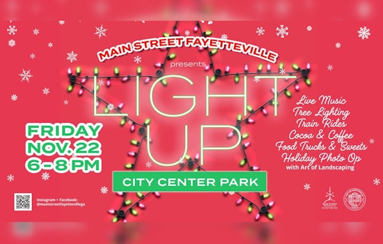 Fayetteville Sparkles with Holiday Spirit at Light Up City Center Park This Friday