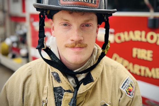 Firefighter Gabriel Howard Honored with Badge Ceremony in Charlotte After Serving in Hurricane Relief Efforts