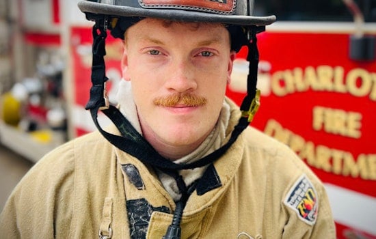 Firefighter Gabriel Howard Honored with Badge Ceremony in Charlotte After Serving in Hurricane Relief Efforts