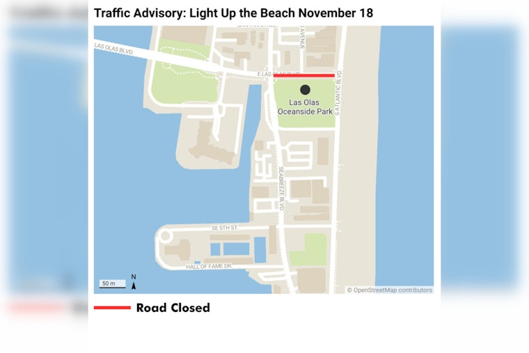 Fort Lauderdale Prepares for 'Light Up the Beach' Festivities with Dazzling Displays and Expected Traffic Changes