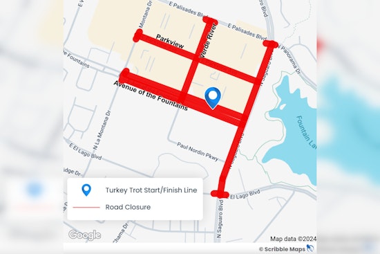 Fountain Hills Gears Up for Thanksgiving with Turkey Trot and Parade, Road Closures Announced for Festivities
