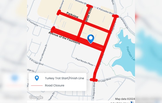 Fountain Hills Gears Up for Thanksgiving with Turkey Trot and Parade, Road Closures Announced for Festivities