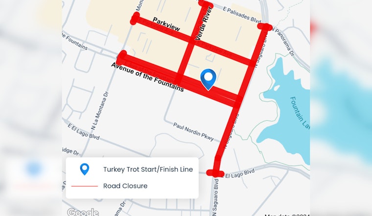 Fountain Hills Gears Up for Thanksgiving with Turkey Trot and Parade, Road Closures Announced for Festivities