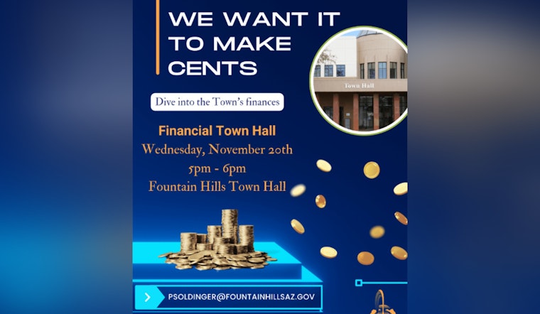 Fountain Hills Invites Residents to Financial Town Hall for Budget Transparency on November 20th
