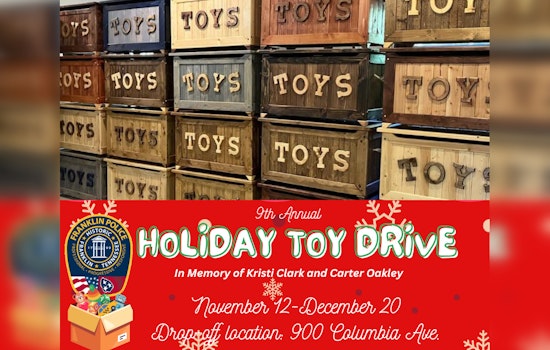 Franklin Police Department Revives Annual Toy Drive for Holiday Season, Honors Local Heroes Kristi Clark and Carter Oakley