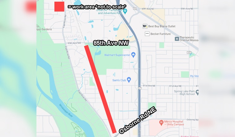 Fridley's Road Restoration from CenterPoint Energy Project Concludes Next Week