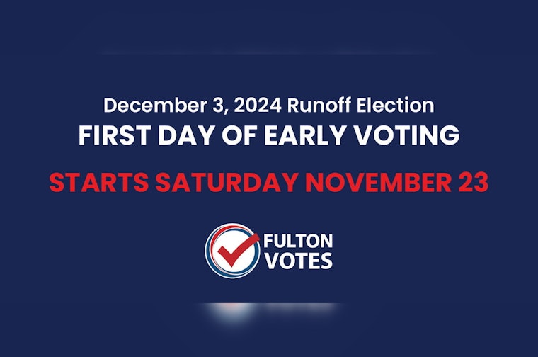 Fulton County Announces Early Voting Sites for December 3 Runoffs in Atlanta and East Point