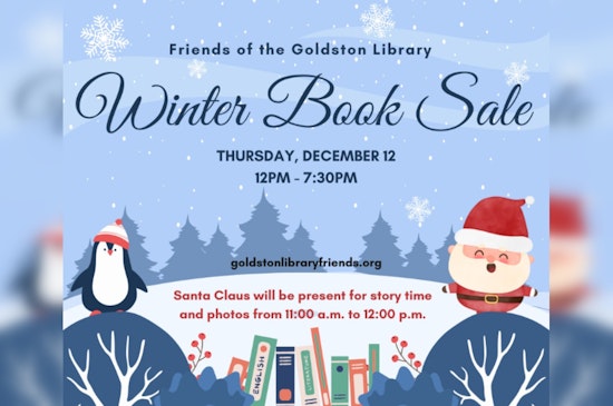 Goldston Public Library Hosts Winter Book Sale with Special Visit from Santa Claus