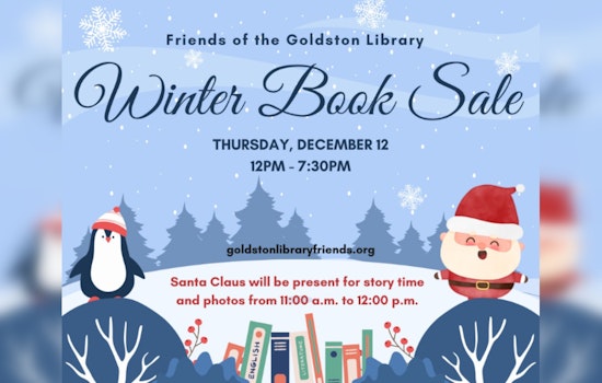 Goldston Public Library Hosts Winter Book Sale with Special Visit from Santa Claus
