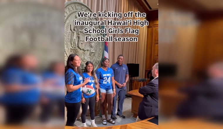 Hawaii Launches Inaugural Girls' Flag Football Season with Backing from NFL Entities and Nike