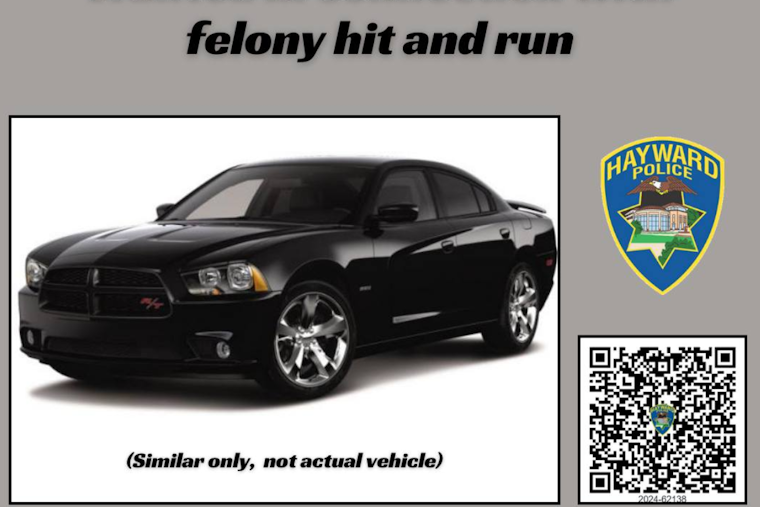 Hayward Police Seek Community Aid in Locating Suspected Hit-and-Run Driver After Pedestrian Critically Injured