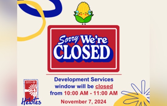 Helotes Development Services Office Announces Brief Closure on November 7th