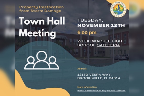 Hernando County Officials and FEMA Offer Guidance to Residents in Hurricane Recovery Town Hall Meeting