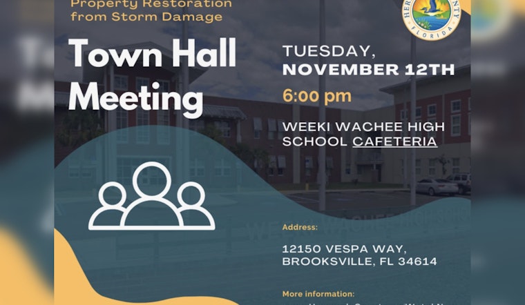 Hernando County Officials and FEMA Offer Guidance to Residents in Hurricane Recovery Town Hall Meeting