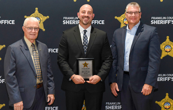 Hilliard Police Officer Jeff Long Receives STAR Award for Exemplary Service from Franklin County Sheriff's Office