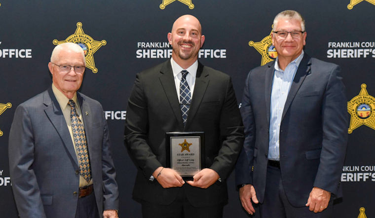 Hilliard Police Officer Jeff Long Receives STAR Award for Exemplary Service from Franklin County Sheriff's Office