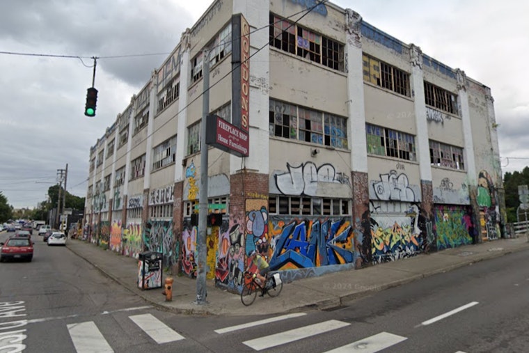 Historic Gordon's Fireplace Shop Property in Portland Set for Auction Amid Graffiti and Distress