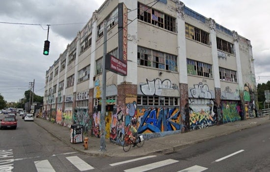 Historic Gordon's Fireplace Shop Property in Portland Set for Auction Amid Graffiti and Distress