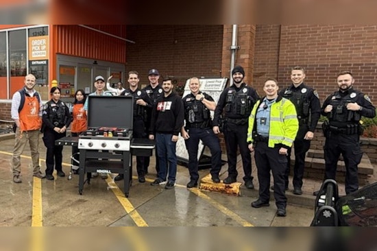 Home Depot Enhances Community Relations with Griddle Donation to Eden Prairie Police Department