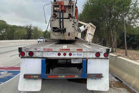 Houston Traffic Alert: 18-Wheeler Collision with Overpass Causes Eastbound Delays on I-10 Katy Freeway