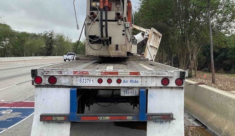 Houston Traffic Alert: 18-Wheeler Collision with Overpass Causes Eastbound Delays on I-10 Katy Freeway