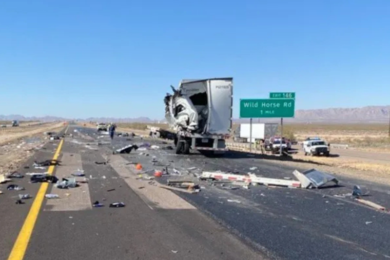 I-10 West Reopened Near Van Horn After Semi Truck Collision and Traffic Delay