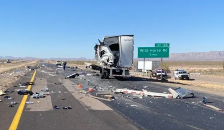 I-10 West Reopened Near Van Horn After Semi Truck Collision and Traffic Delay
