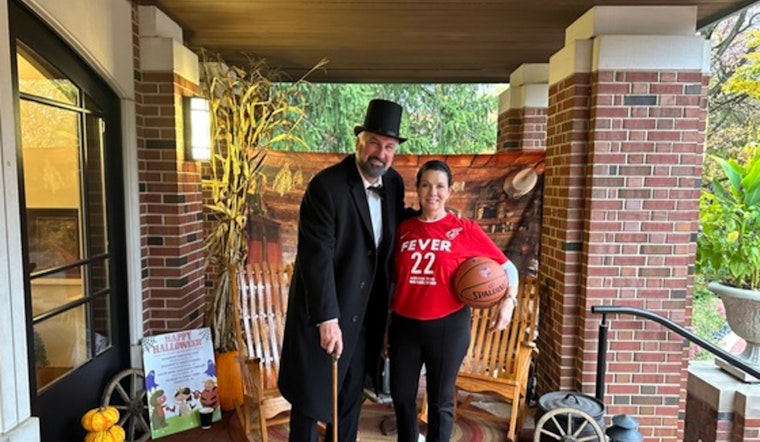 Indiana Governor Eric J. Holcomb and First Lady Share Local Candy with Trick-or-Treaters at 'Hoosier Connections' Themed Halloween Event