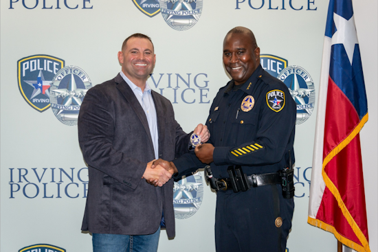 Irving Police Honor Retiring Officer McPherson after 20 Years of Exemplary Service