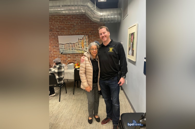 Jamaica Plain Officers Break Bread with Seniors in Thanksgiving Luncheon to Strengthen Community Bonds