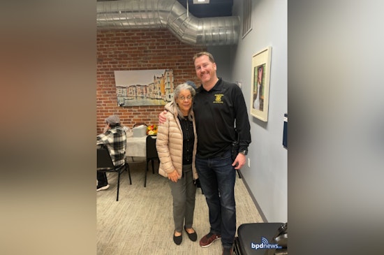 Jamaica Plain Officers Break Bread with Seniors in Thanksgiving Luncheon to Strengthen Community Bonds