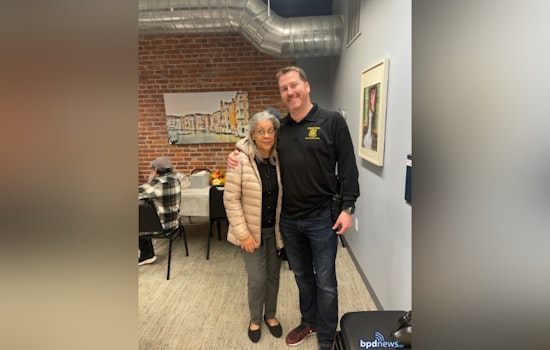 Jamaica Plain Officers Break Bread with Seniors in Thanksgiving Luncheon to Strengthen Community Bonds