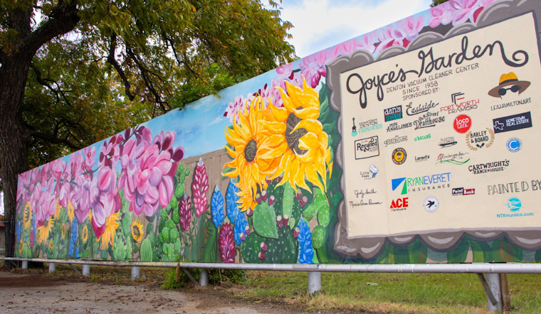 "Joyce's Garden": Downtown Denton Celebrates Community Icon with Vibrant New Mural
