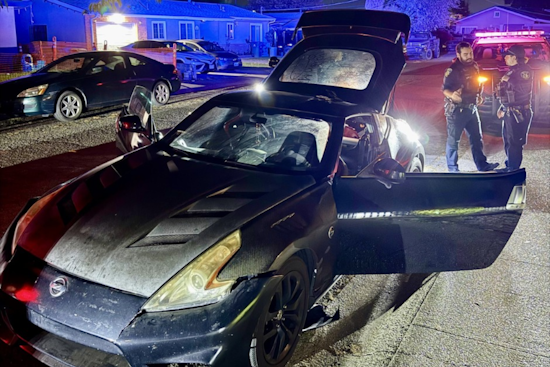 Juvenile Arrested Following High-Speed Chase in Stolen Vehicle in Vallejo, Unregistered Firearm Seized