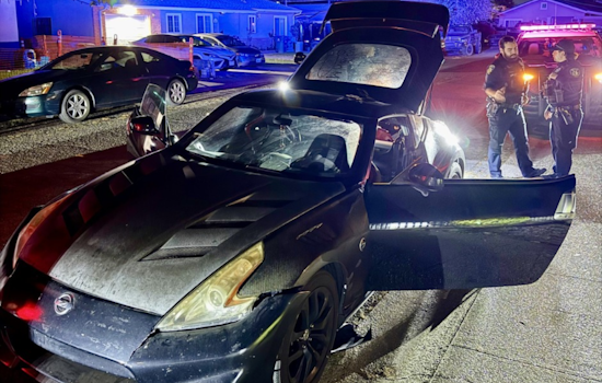 Juvenile Arrested Following High-Speed Chase in Stolen Vehicle in Vallejo, Unregistered Firearm Seized