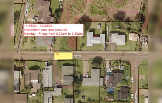Kālaheo Commuters Alert Month-Long Closure of Pu‘u Road Stretch for Water System Upgrades