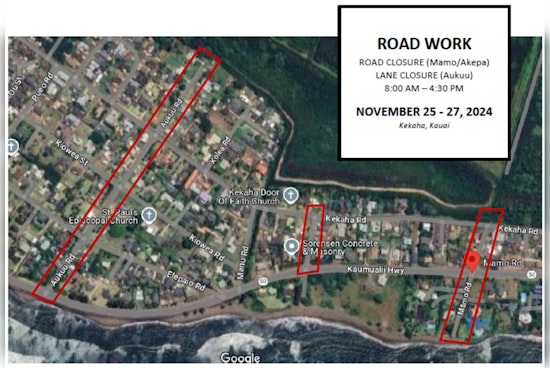 Kekaha Residents Prep for Scheduled Road Resurfacing, Lane Closures to Affect Auku‘u, Akepa, and Mamo Roads