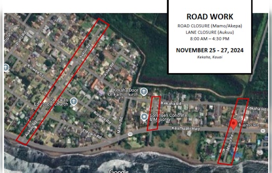 Kekaha Residents Prep for Scheduled Road Resurfacing, Lane Closures to Affect Auku‘u, Akepa, and Mamo Roads