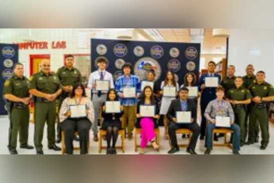 Laredo Sector Border Patrol Celebrates Local Scholars with Youth of the Month Awards at Martin High School