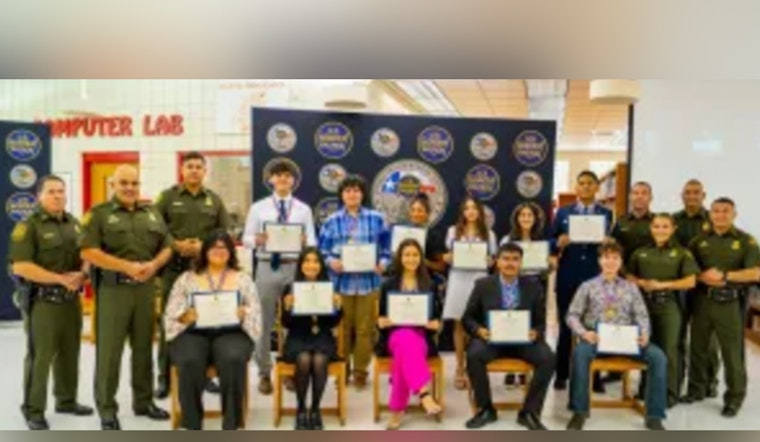 Laredo Sector Border Patrol Celebrates Local Scholars with Youth of the Month Awards at Martin High School