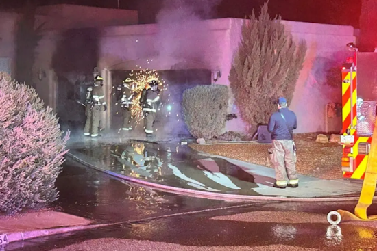 Las Cruces Home Spared from Total Loss as Firefighters Quell Garage Blaze on Salvia Loop