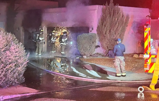 Las Cruces Home Spared from Total Loss as Firefighters Quell Garage Blaze on Salvia Loop