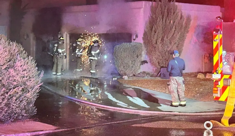Las Cruces Home Spared from Total Loss as Firefighters Quell Garage Blaze on Salvia Loop