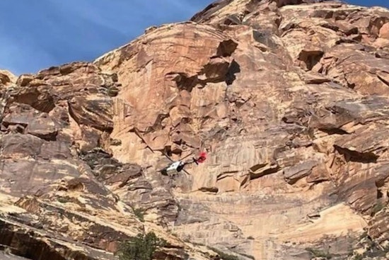 Las Vegas Climber Unconscious After Fall, Airlifted by SAR at Red Rock Canyon