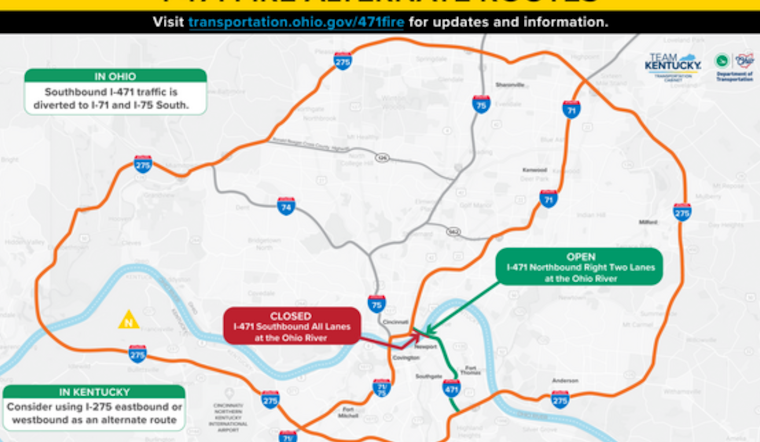 Latest I-471 Bridge Repairs Progress: Additional Shoring Towers and Lane Closures Announced in Cincinnati and Newport